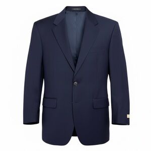 NWT MICHAEL KORS Wool Navy Blue Luxury Designer Blazer Sport Coat Mens 40R